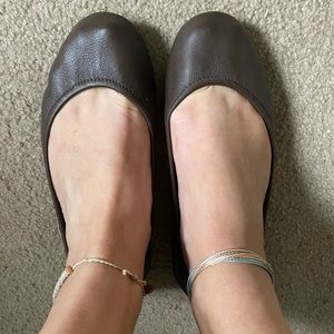 Tieks- chocolate brown with bag